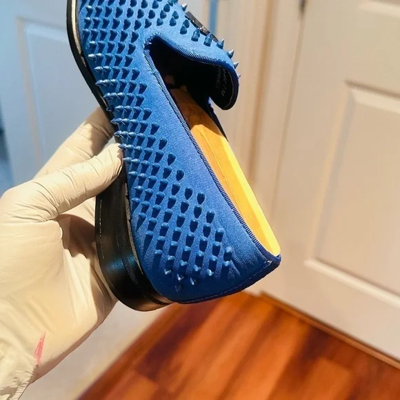 Stacy Adam’s Royal Blue Sabre Spiked Loafers. - Picture 6 of 16